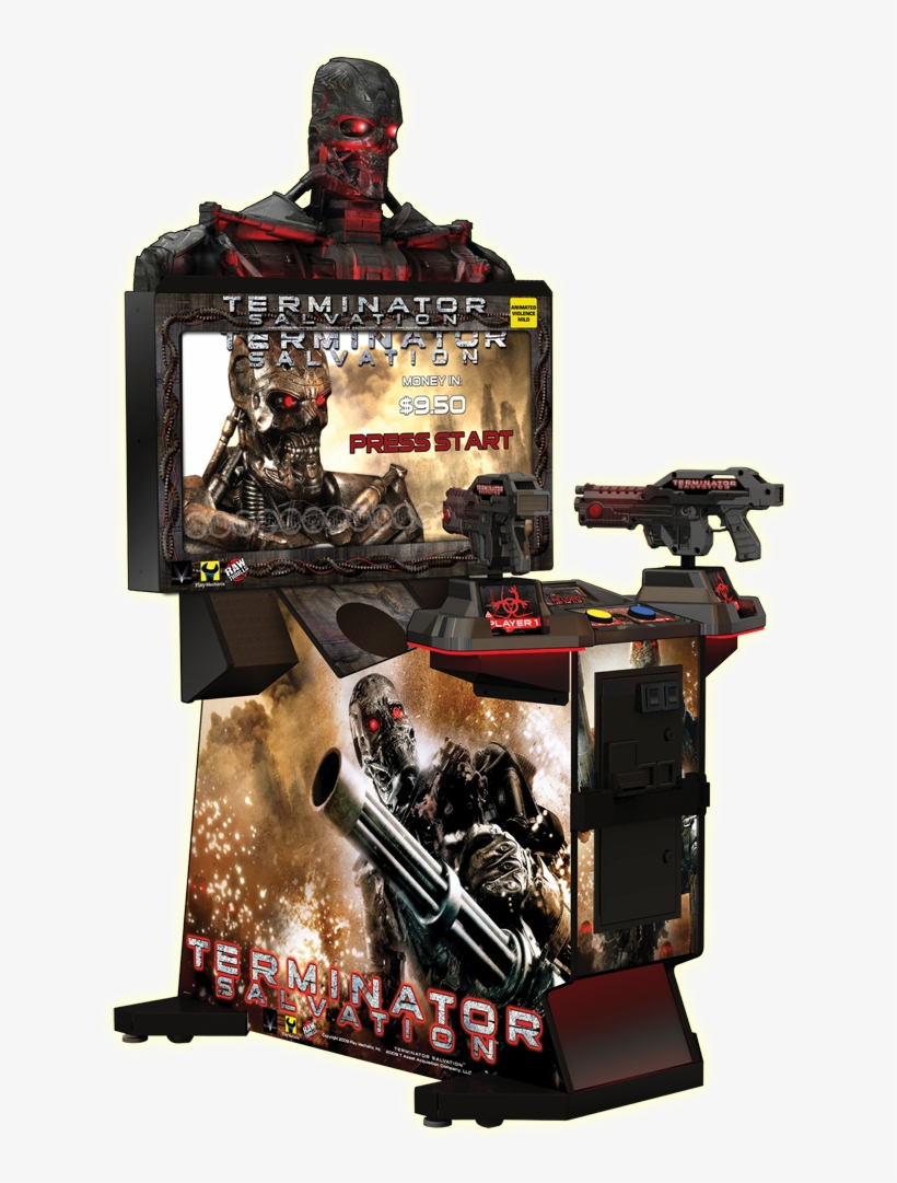 Terminator Salvation 42 Fixed Large Terminator 32 Fixed - Raw Thrills Terminator Salvation Arcade Machine, transparent png download