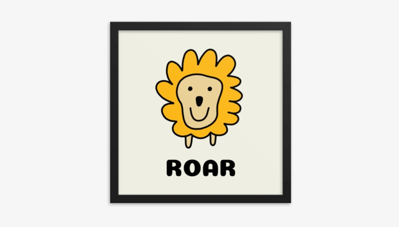 Lion Roar Framed Poster - Roar, transparent png download