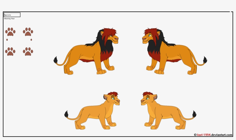 Nguruma Ref Sheet - Masai Lion, transparent png download