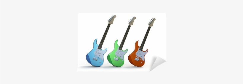 Electric Guitar Red Blue, transparent png download