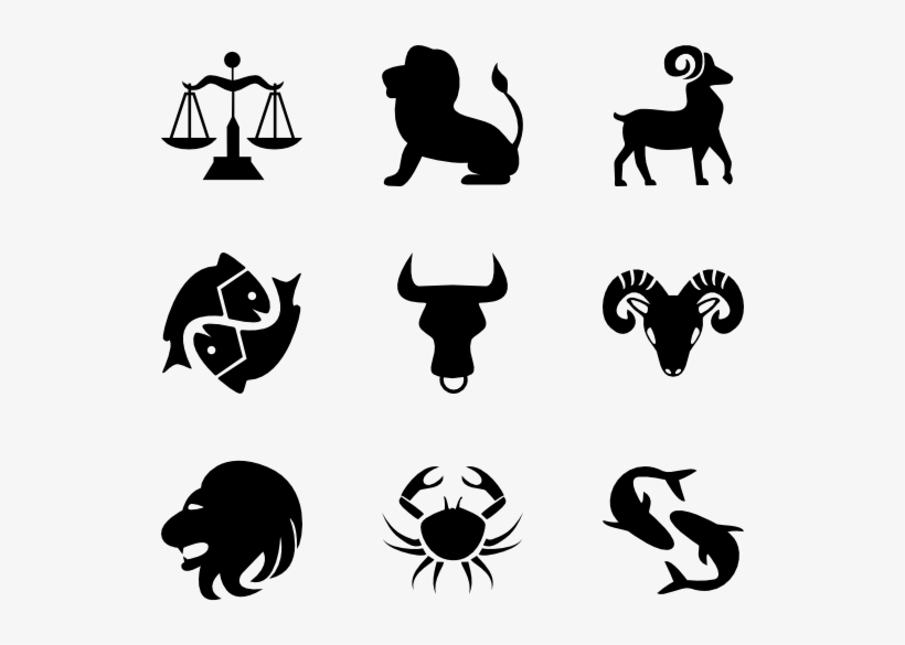 Zodiac 96 Icons - Astrology Icons, transparent png download