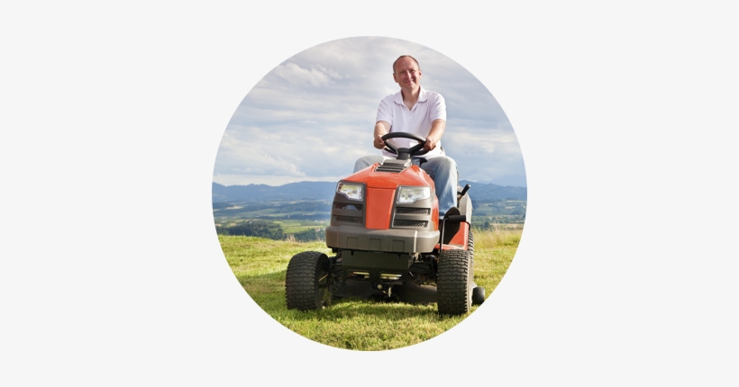 Is It Time To Change My Lawn & Garden Tires - Man On A Lawnmower, transparent png download