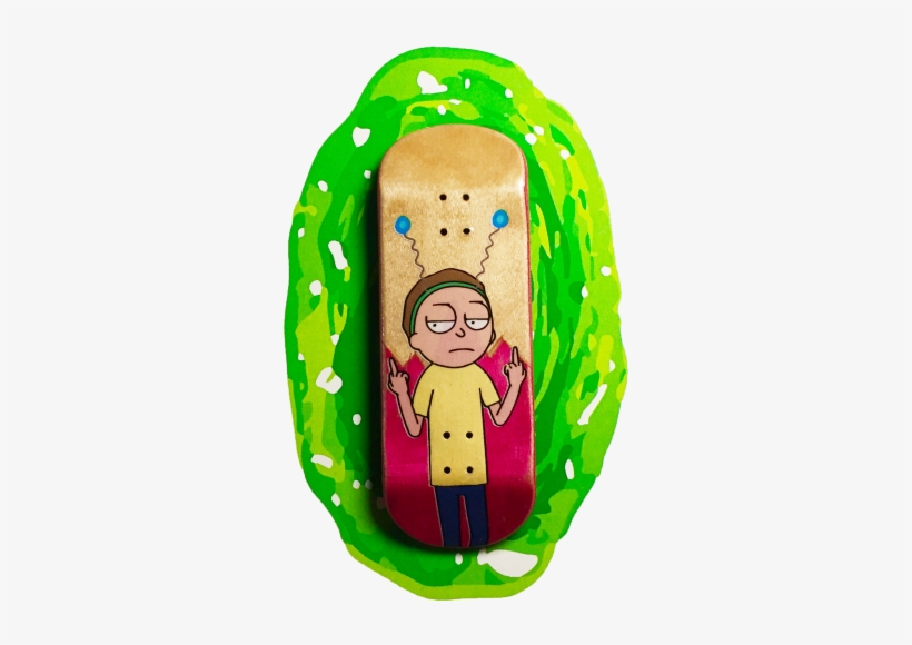 Alp Fingerboard - Morty Rosa - Rick And Morty Fingerboard, transparent png download