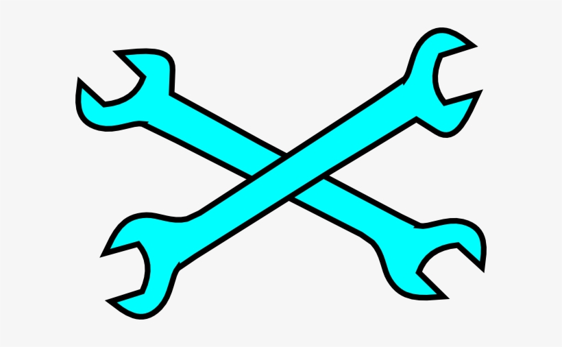 Green Wrench Cliparts Many Interesting Cliparts - Crossing Wrench Clipart, transparent png download