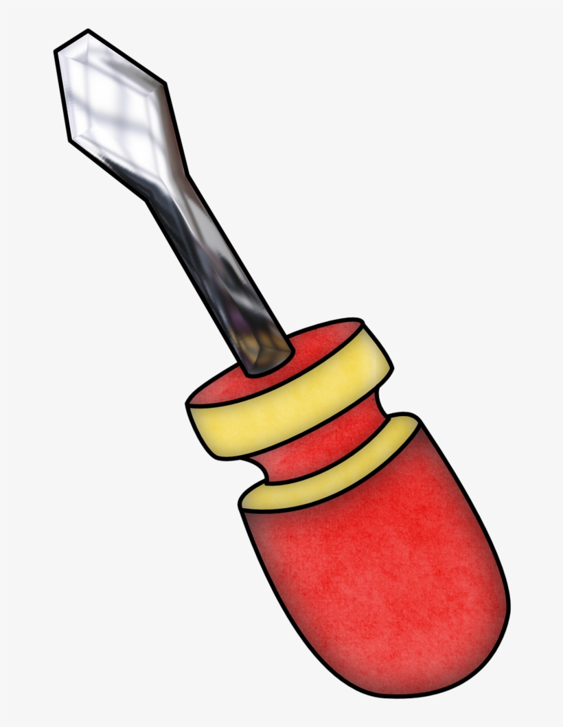 Screw Driver Png Pinterest - Destornillador Herramienta Dibujo, transparent png download