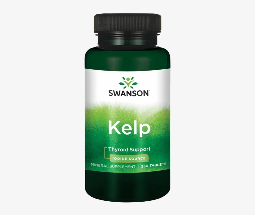 Swanson Kelp Iodine Source 225 Mcg 250 Tabs - Swanson Health Products, transparent png download