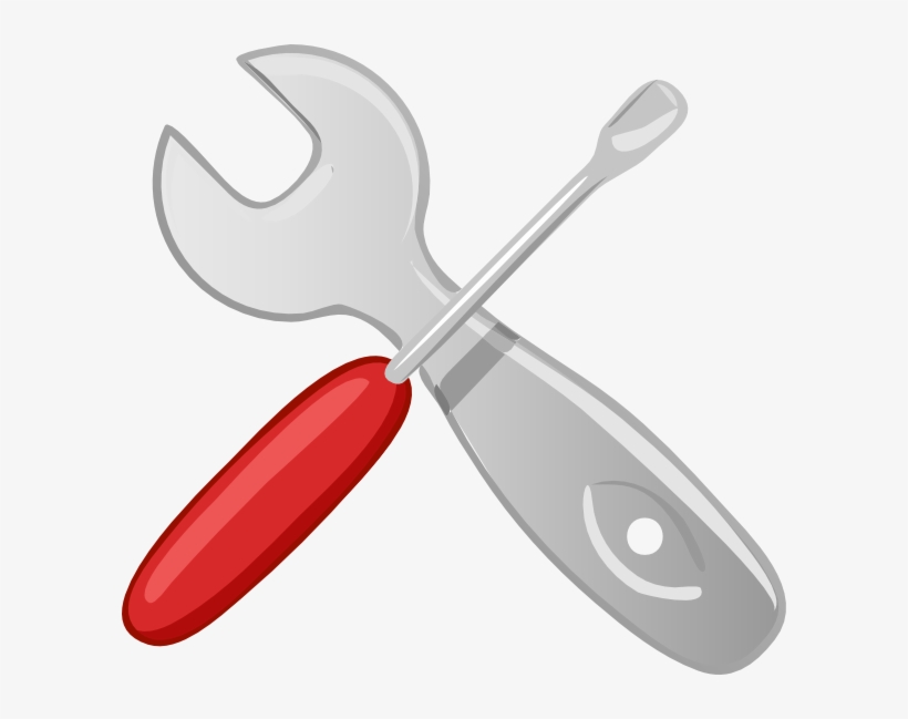 Hardware Tools Workshop Screwdriver Wrench Clip Art - Wrench Clipart, transparent png download