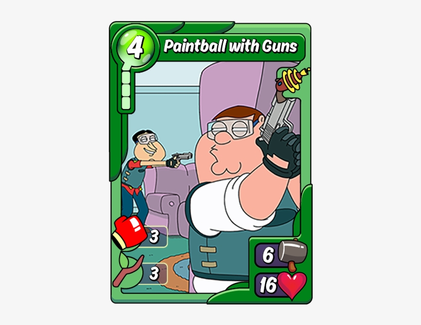 Paintball With Guns - Cartoon, transparent png download