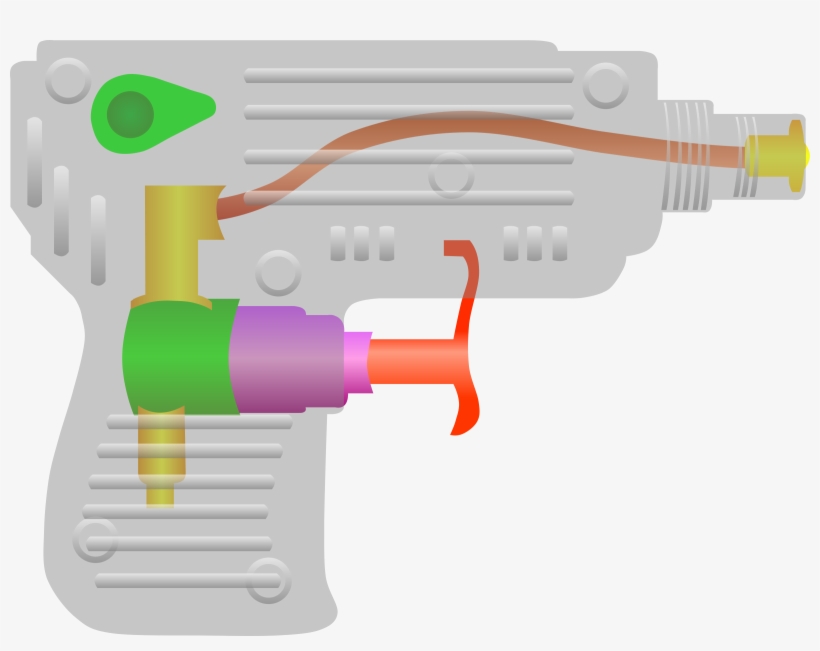 Gunshot Vector Cartoon Gun - Water Gun Clip Art, transparent png download
