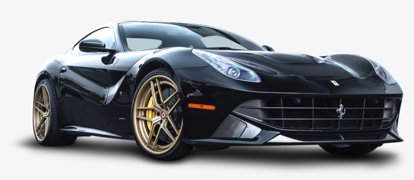 Black Ferrari Car Png, transparent png download