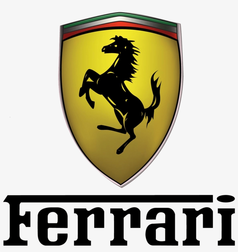 Ferrari Logo Txt - Ferrari Logo Png, transparent png download