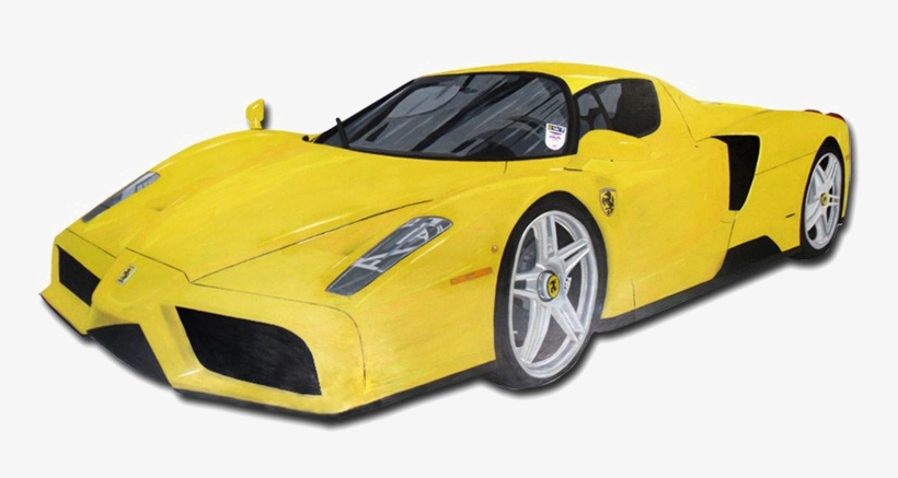 Yellow Ferrari Png Background Image - Ferrari Png Yellow, transparent png download