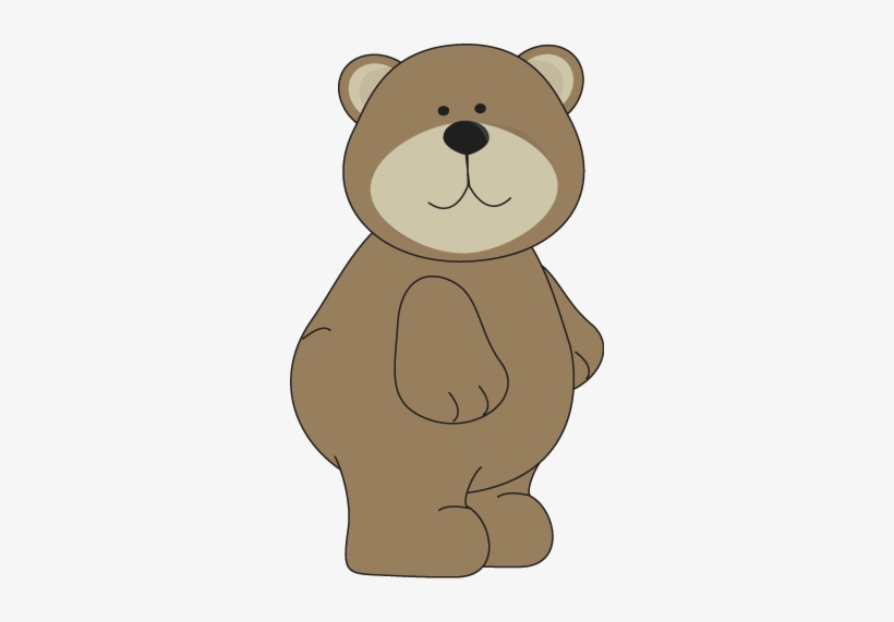 Grizzly Bear Clipart Standing Bear - Bear Cute Clipart Png, transparent png download
