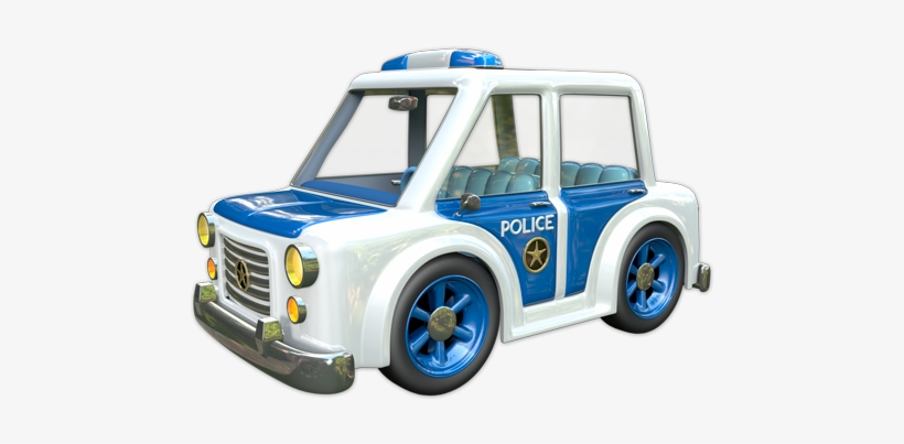 Stickers For Kids - Stickers Effet 3d - Voiture De Police 2, transparent png download