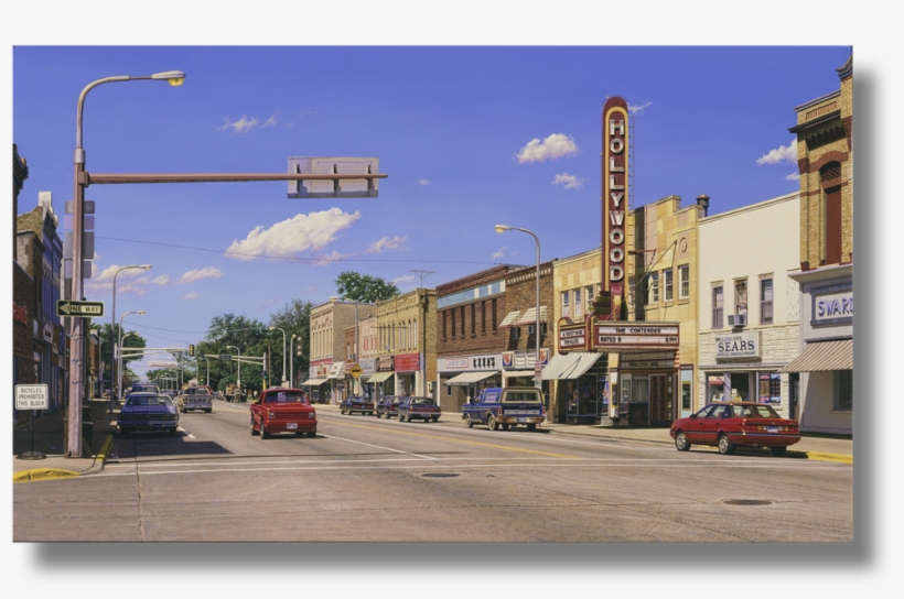 Hollywood With Red Vehicles , 2001 Acrylic On Canvas, transparent png download