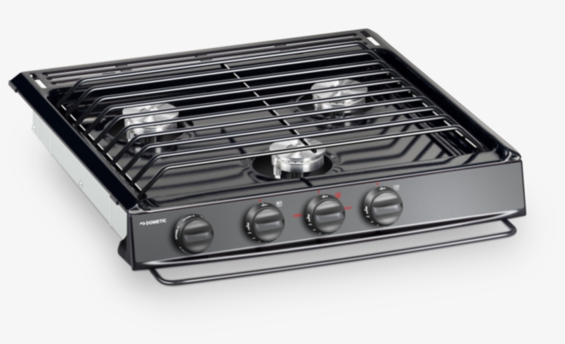 3 Burner Black Cooktop With Piezo Igniter, transparent png download