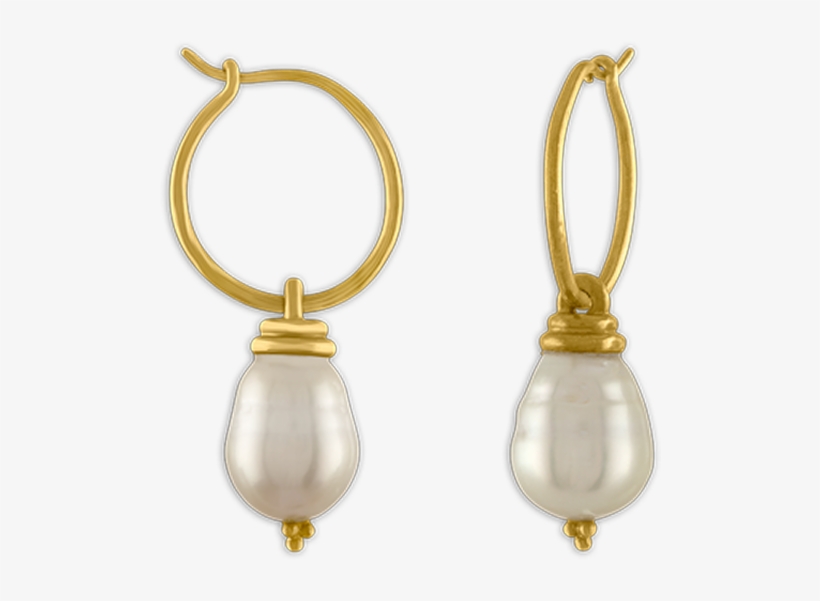 2 South Sea Pearl Hoop And Hook Earrings, transparent png download