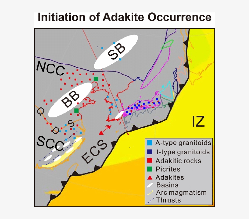 Ma With The Cretaceous Tectonomagmatism Plotted On, transparent png download
