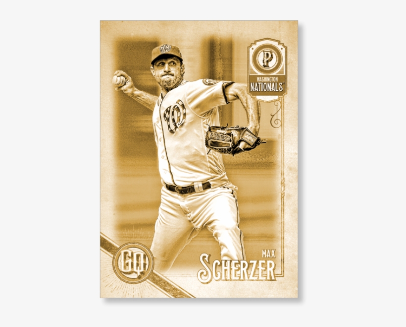 Max Scherzer 2018 Topps Gypsy Queen Baseball Base Poster, transparent png download