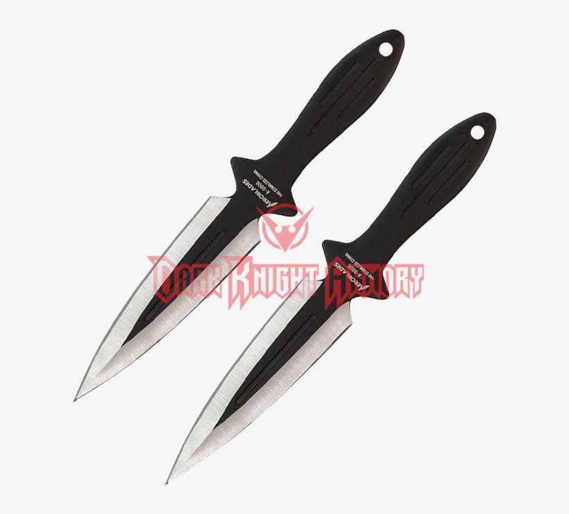 2 Piece Black Spearhead Throwing Knives, transparent png download