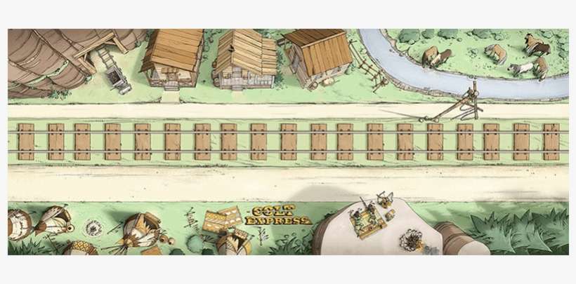 Colt Express Playmat, transparent png download