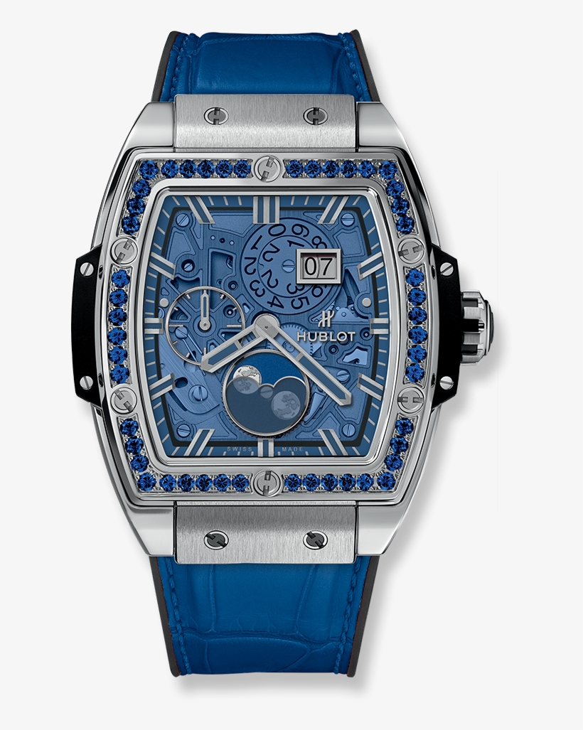 Spirit Of Big Bang Moonphase Titanium Dark Blue, transparent png download