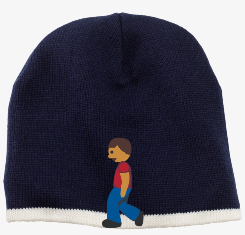 Man Walking Emoji Cp91 100% Acrylic Beanie, transparent png download