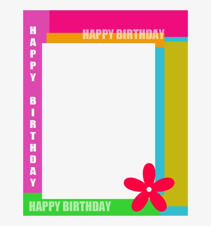 กรอบ Happy Birthday Png, transparent png download