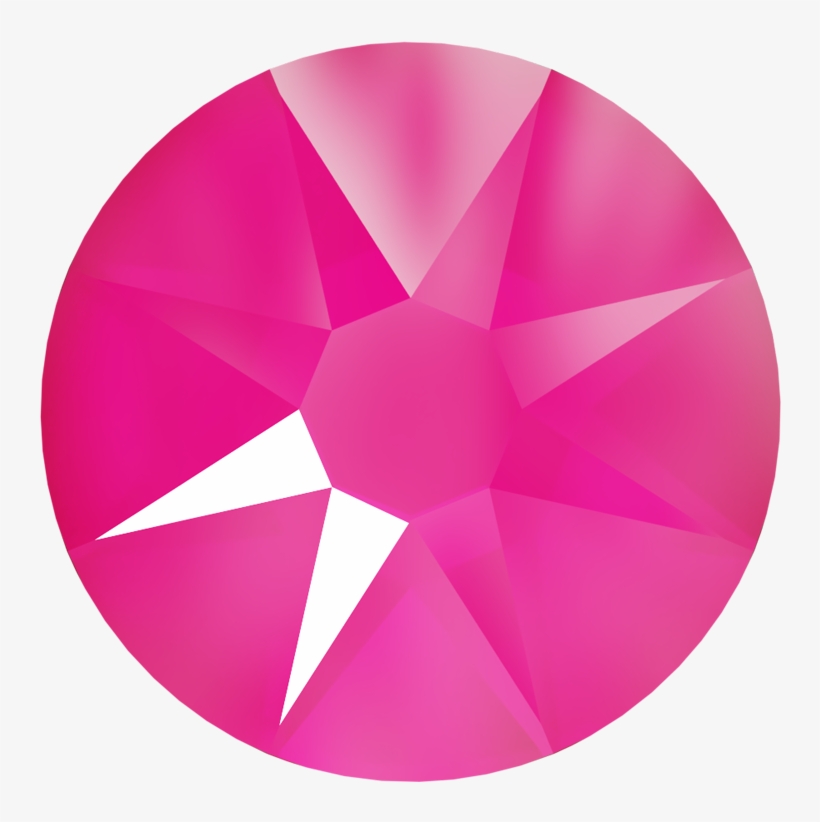 Electric Pink Lacquer Swarovski Rhinestones Wholesale, transparent png download