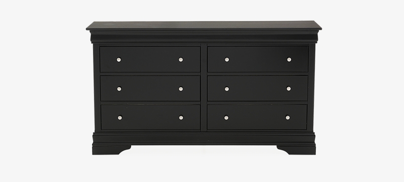 Image For Black 6-drawer Dresser From Brault & Martineau, transparent png download