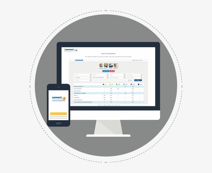 Iconnect Online Learning Journal In Grey Circle, transparent png download