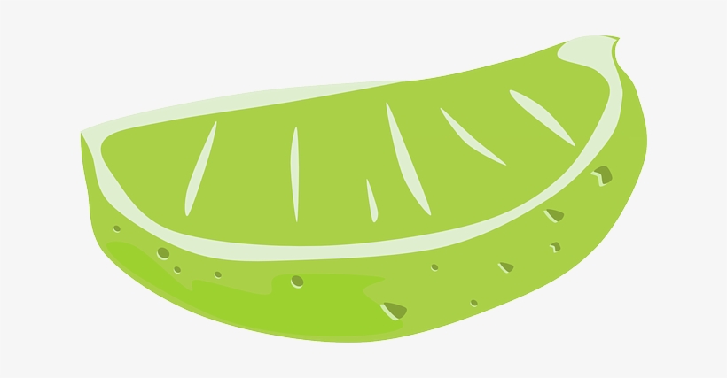 Green, Food, Slice, Fruit, Cartoon, Lemonade, Lemon - Lime Wedge Clipart, transparent png download