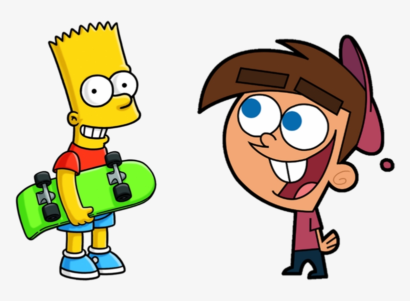 Bart Simpson And Timmy Turner By Arthony70100 - Timmy Turner Vs Bart Simpson, transparent png download