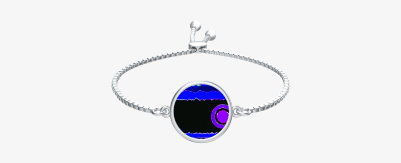 Abstract Art Coin Silver Bracelet - Bracelet, transparent png download