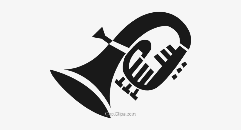 Tuba Royalty Free Vector Clip Art Illustration Vc028340 - Tuba Clip Art Vector, transparent png download