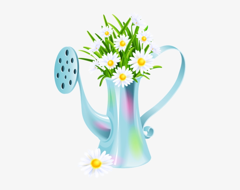 White Flower With Kettle Vector - Download Photo Flower Drawing, transparent png download