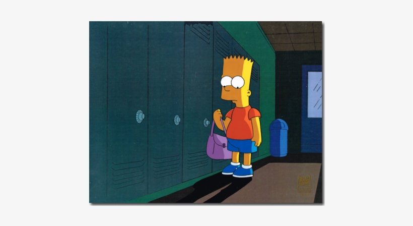 Bart Simpson - Simpsons Production Art Cel, transparent png download