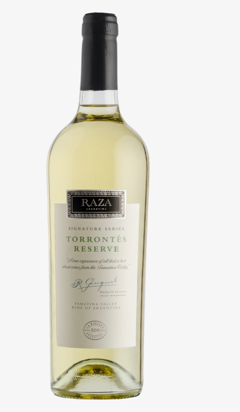Lariojana Packshot Raza Signatureseries Reserve Torrontes - Bottle Wine Packshot Png, transparent png download