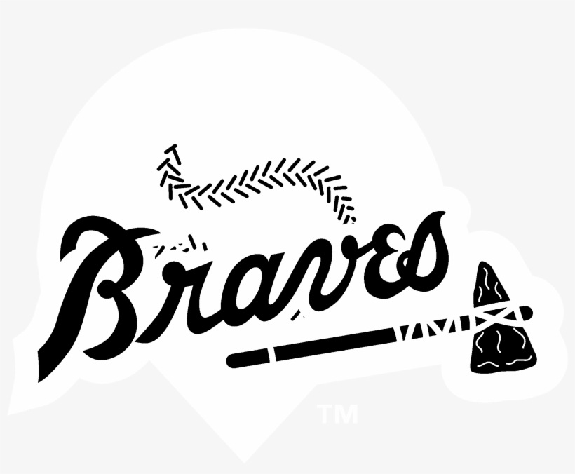 Danville Braves Logo Black And White Vector Graphics Png Image Transparent Png Free Download On Seekpng