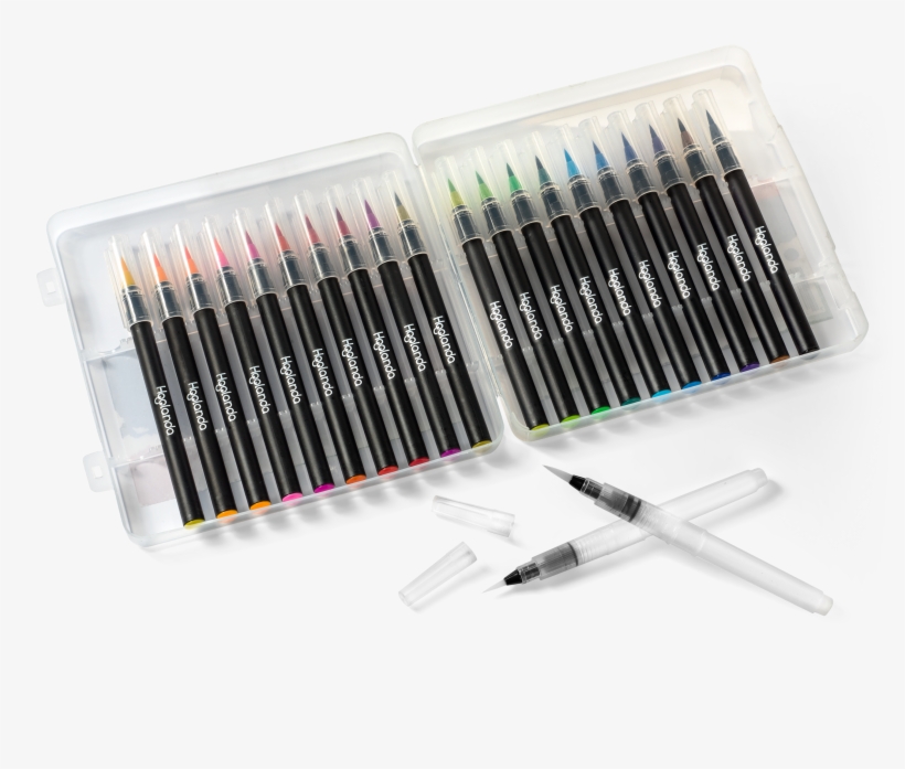 Hoolanda Watercolor Brush Pens - Watercolor Painting, transparent png download