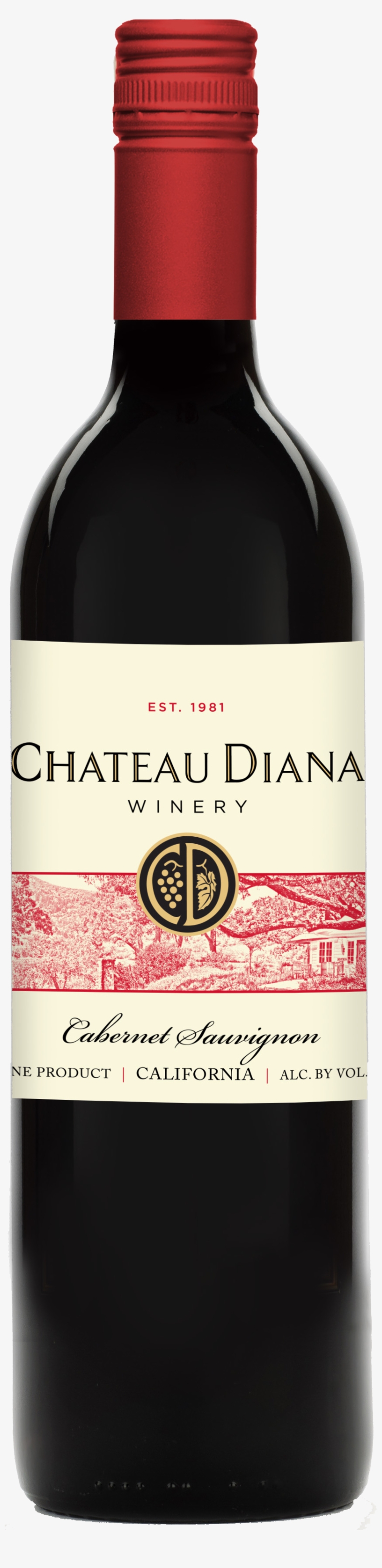 Cabernet Sauvignon Bottle Shot Png Download - Chateau Diana Sweet Red 750 Ml, transparent png download