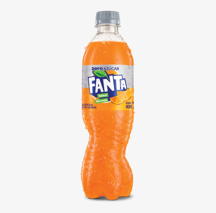 Fanta Zero Azucar 400 Ml - Fanta Sin Azucar, transparent png download