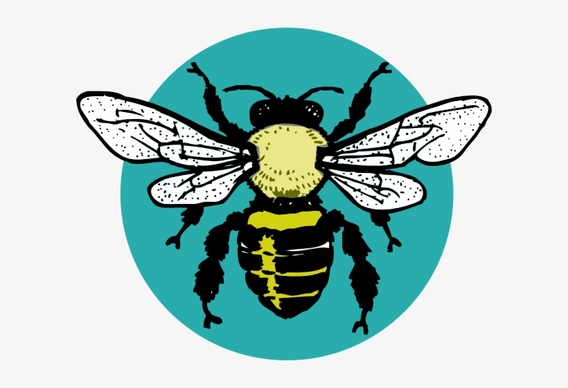 Blue Bee Svg Clip Arts 600 X 481 Px, transparent png download