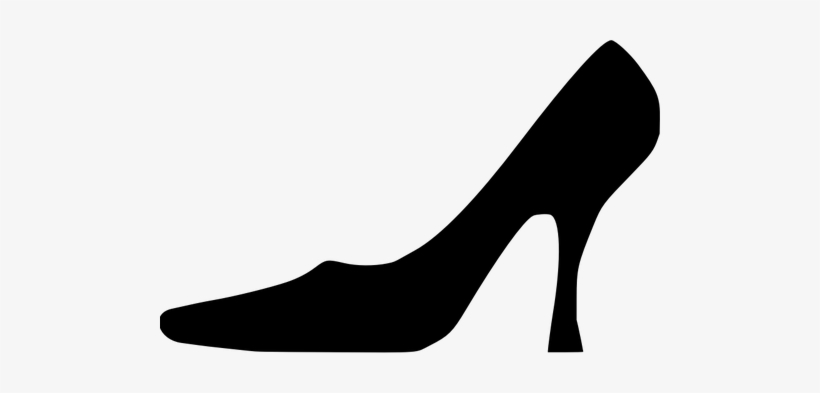 344 High Heel Clip Art Free Public Domain Vectors - High Heel Silhouette, transparent png download