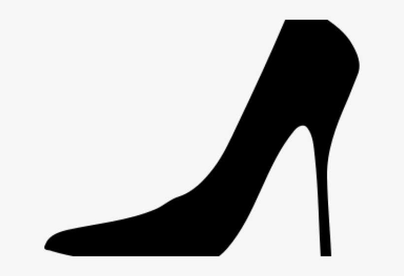 Shoe Clipart Silhouette - Ladies Shoes Clip Art, transparent png download
