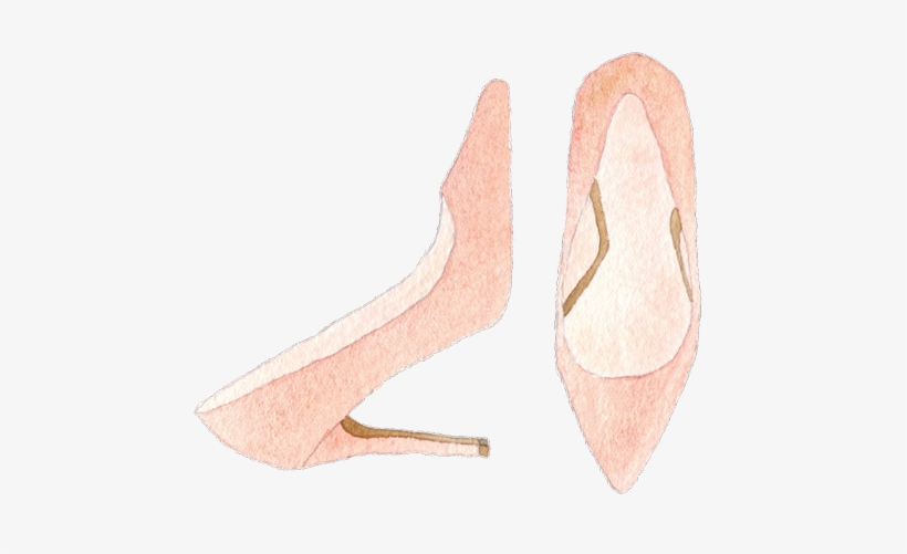 Watercolor-heels - Watercolor Painting, transparent png download