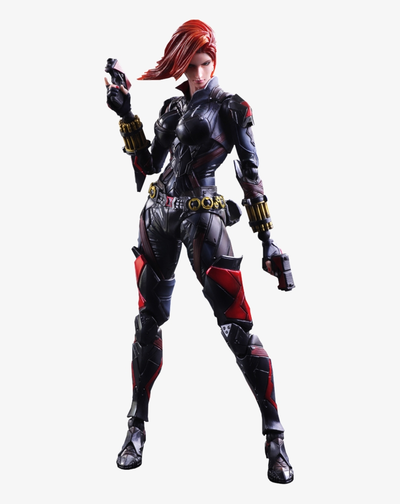 Black Widow Avengers Png - Enix Play Arts Kai Black Widow, transparent png download
