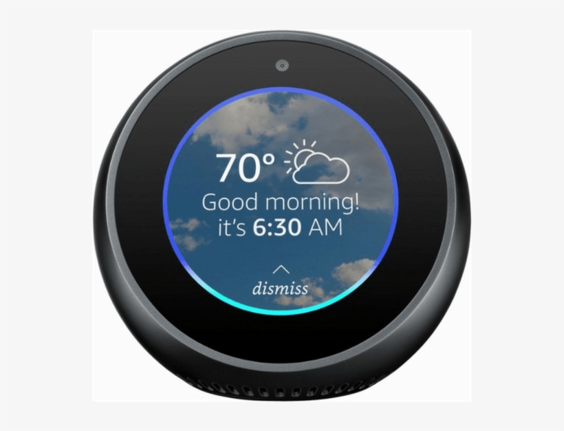 Echo Spot - Amazon Echo Spot - Black, transparent png download