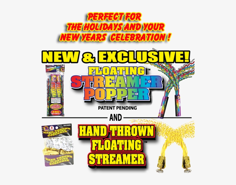 Floating Streamer Poppers And Hand Thrown Floating - Giraffe, transparent png download
