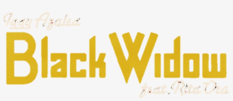 Black Widow - Calligraphy, transparent png download